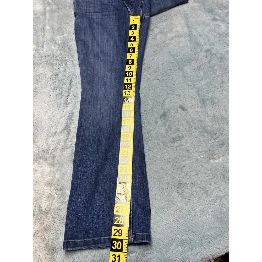 LL Bean‎ Jeans Bangles Bootcut Women's 6/27 Blue Denim Stretch Favorite Fit